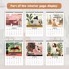 1 st Tecknad hundkalender - Tema husdjurshund, 12 olika designs, väggkalender, födelsedag, jul, nyårsgåva