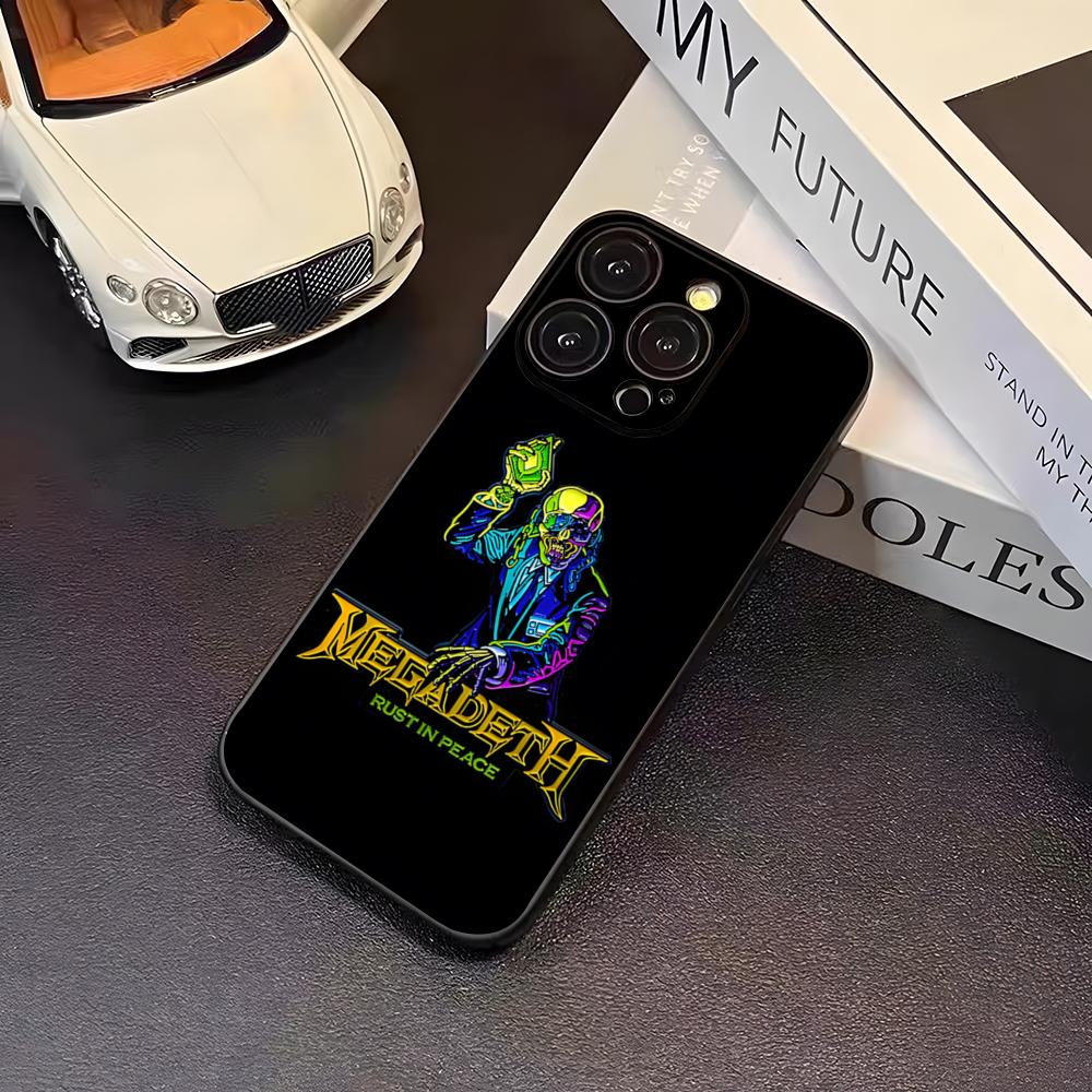 Rock Band M-Megadeth Phone Case For 16 Pro Max Iphone 17 Pro Max 14 15 Plus 12 13 11 Pro Xr X Xs SE Back Cover