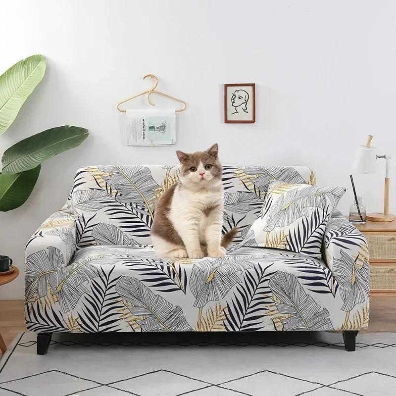 Printed Sofa Cover Stretch Couch Cover Sofa Slipcovers for Couches and Loveseats Washable Furniture Protector for Pets Kids