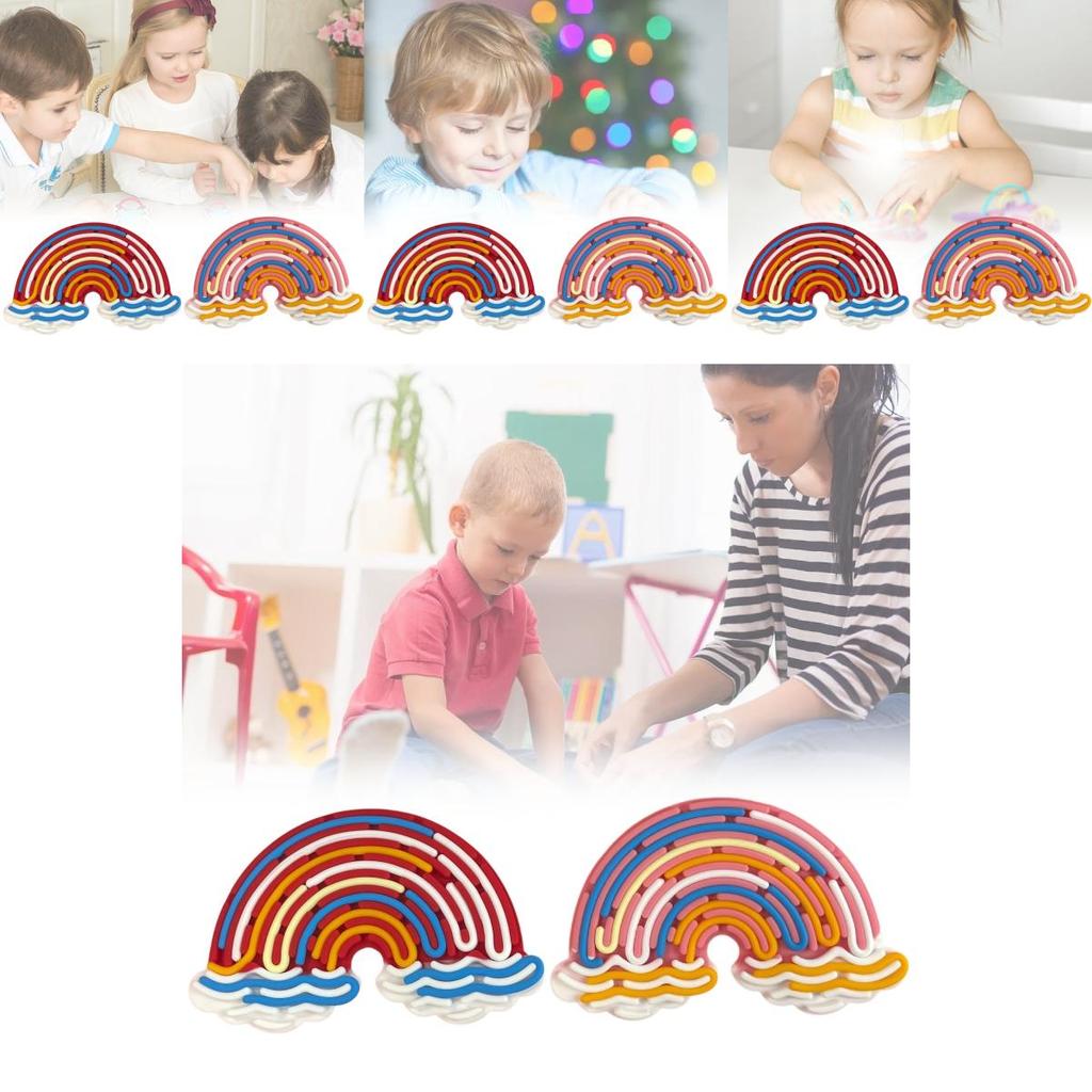 Colorful Sensory Activity Board For Stress Relief With Soft Silicone Design Ideal For Kids And Adults
