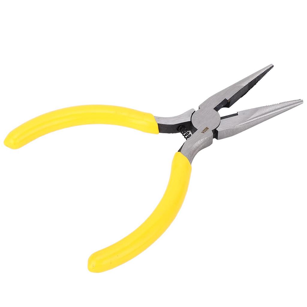 5 Inch Needle Nose Pliers Rustproof High Carbon Steel Pliers with Skid Resistant Ergonomic Rubber
