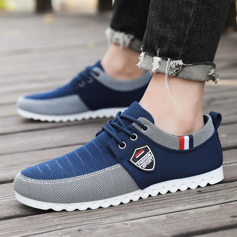 Pantofi de pânză pentru bărbați, pantofi cu talpă joasă, pantofi de lucru versatili pentru bărbați, pantofi de lucru casual pentru bărbați