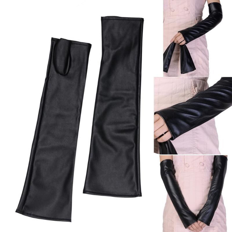 Dark Gloves Nightclub Dancing Gloves Christmas Party Supply Half Finger Stretchy Gloves for Concert Operas
