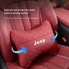 Car Headrest Waist Pillow Long-Drive Essential Neck & Lumbar Support in One Go For Jeep Wrangler Rubicon Renegade Grand Cherokee