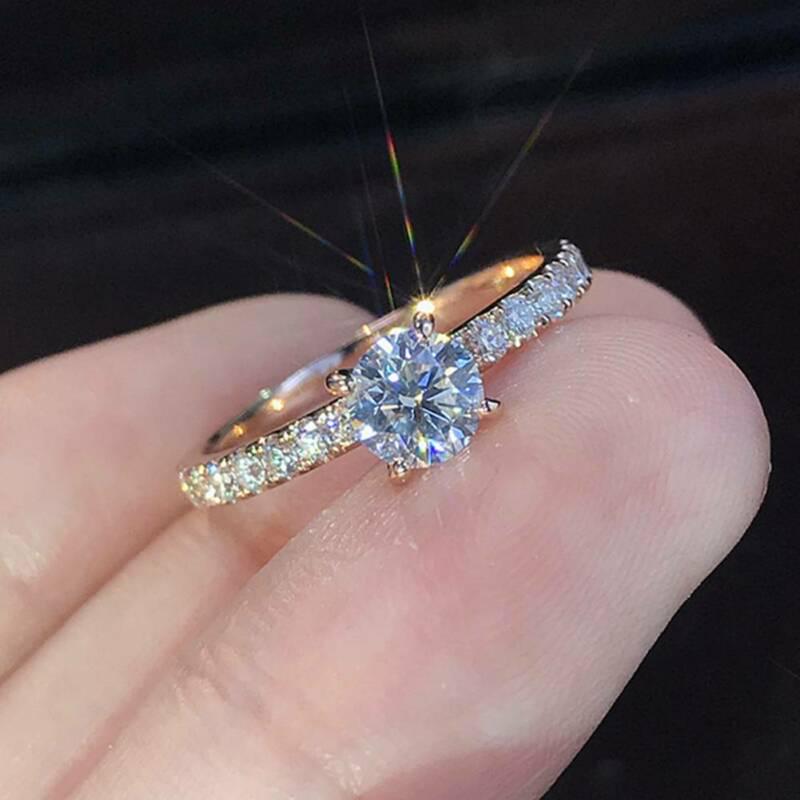 Exquisite Simple 925 Silver Small Sapphire Tiny Thin Tail Ring Wedding Jewelry Exquisite Simple 925 Silver Small Sapphire Tiny Thin Tail Ring Wedding Jewelry