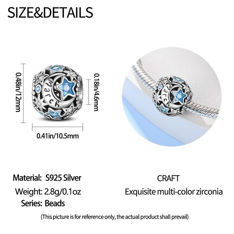 New In 12 Birthstones Beautiful Charms Beads Fits 3Mm Original Bracelet Copper Women Necklace Diy Charms Fine Jewelry Gifts