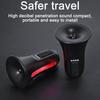 Electric Bike Bell Loud Crisp Clear Sound Rechargeable Waterproof Anti-Theft Alarm Loud Electric Bicycle Horn