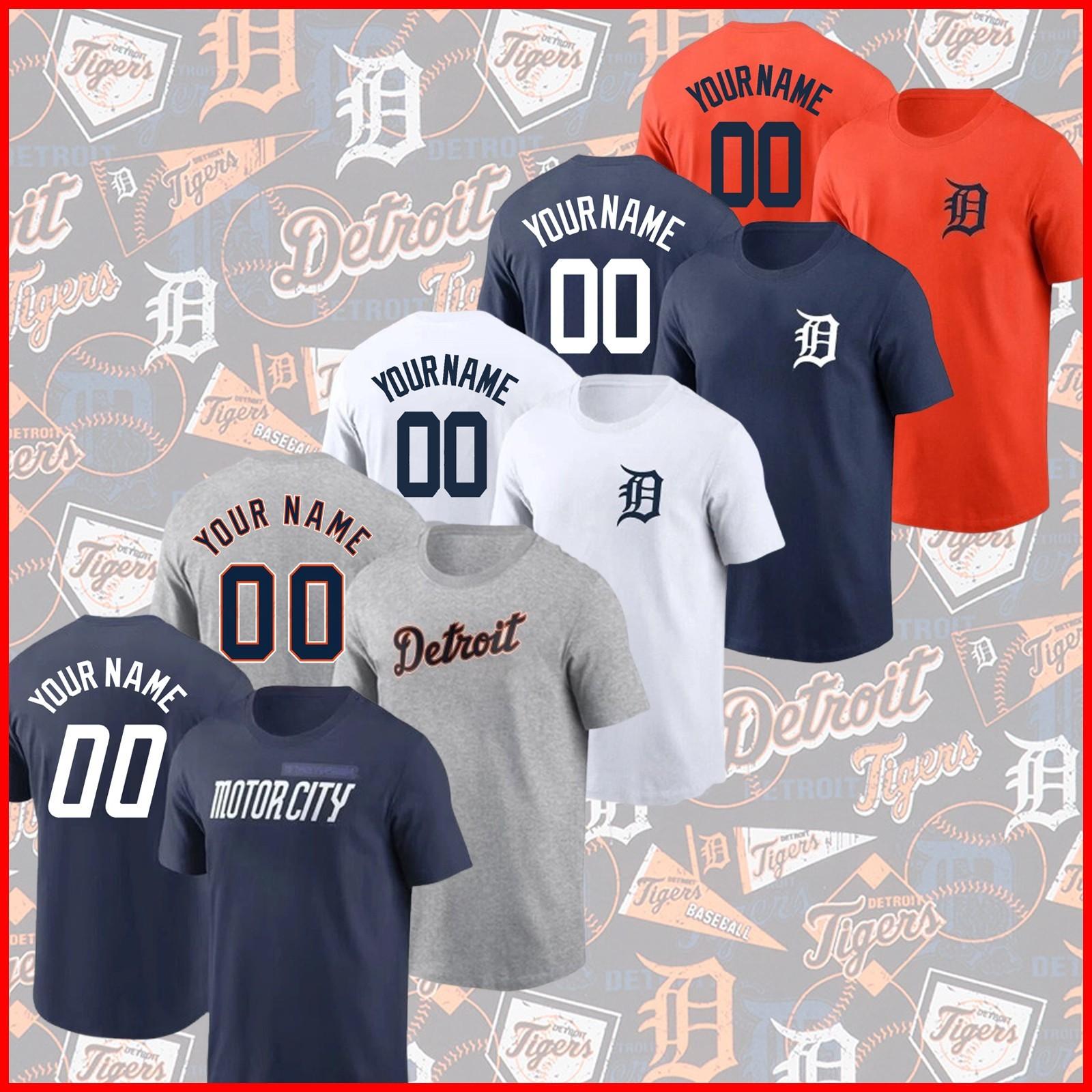 

Персонализированный Detroit Tigers Имя Номер Индивидуальный 2025 Сделано фанатами БЫСТРАЯ ДОСТАВКА M