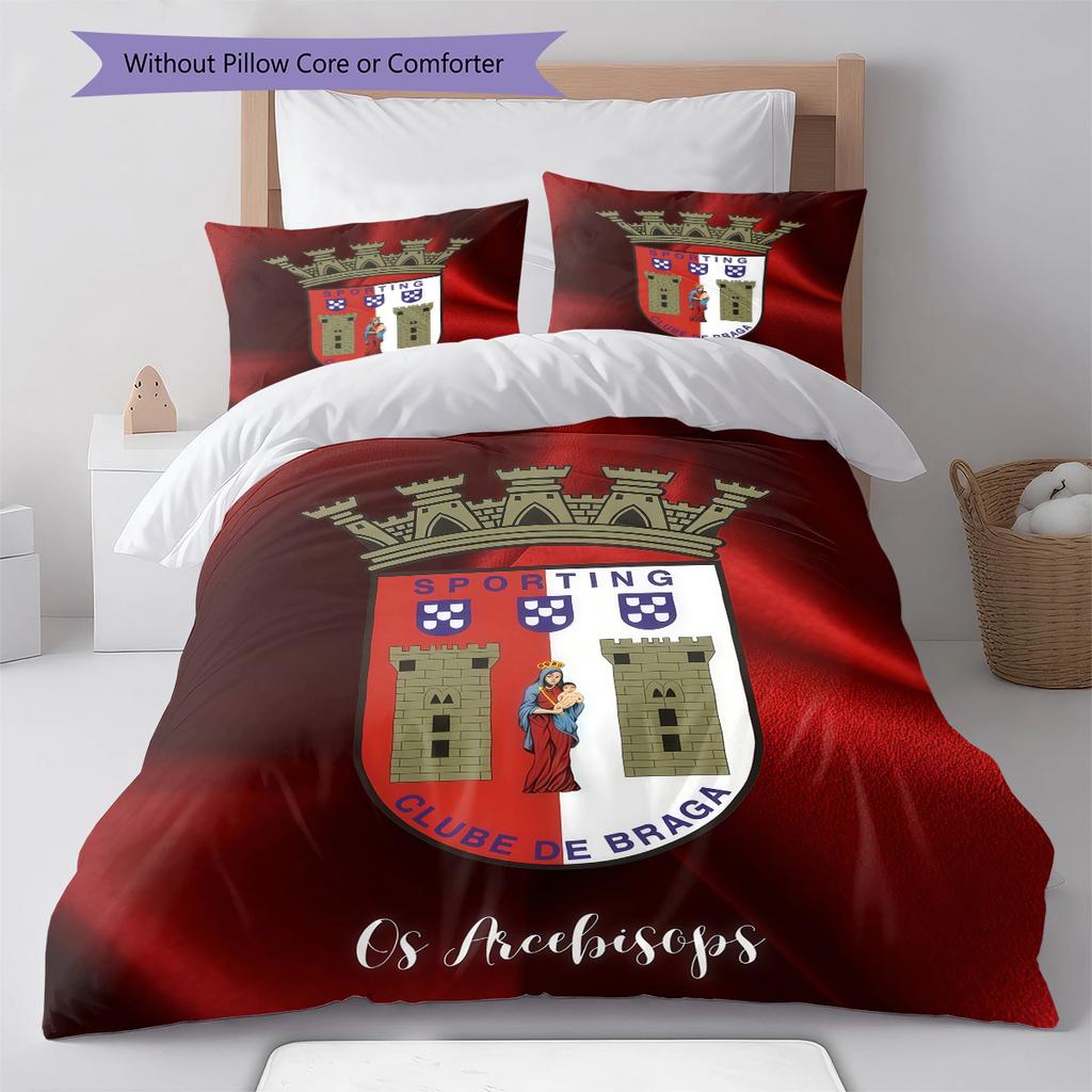 BRA logo Bedding Quilt Set Quilt Cover Pillowcase Home Decoration Birthday Gift (1 * duvet cover + 2 * pillowcase, without core)