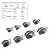 Pack of 176 Cable Clamps Assortment Set Rubber Insulated & Steel Cable Clamps Electrical Wiring Clamp for Automotive Use