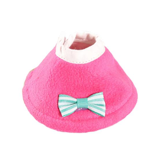 Birds Cone Collar Parrots Anti-bite Elizabethan Collar with Bow Feather Plucking Prevention Wound Healing Safety Protective Recovery Cone for