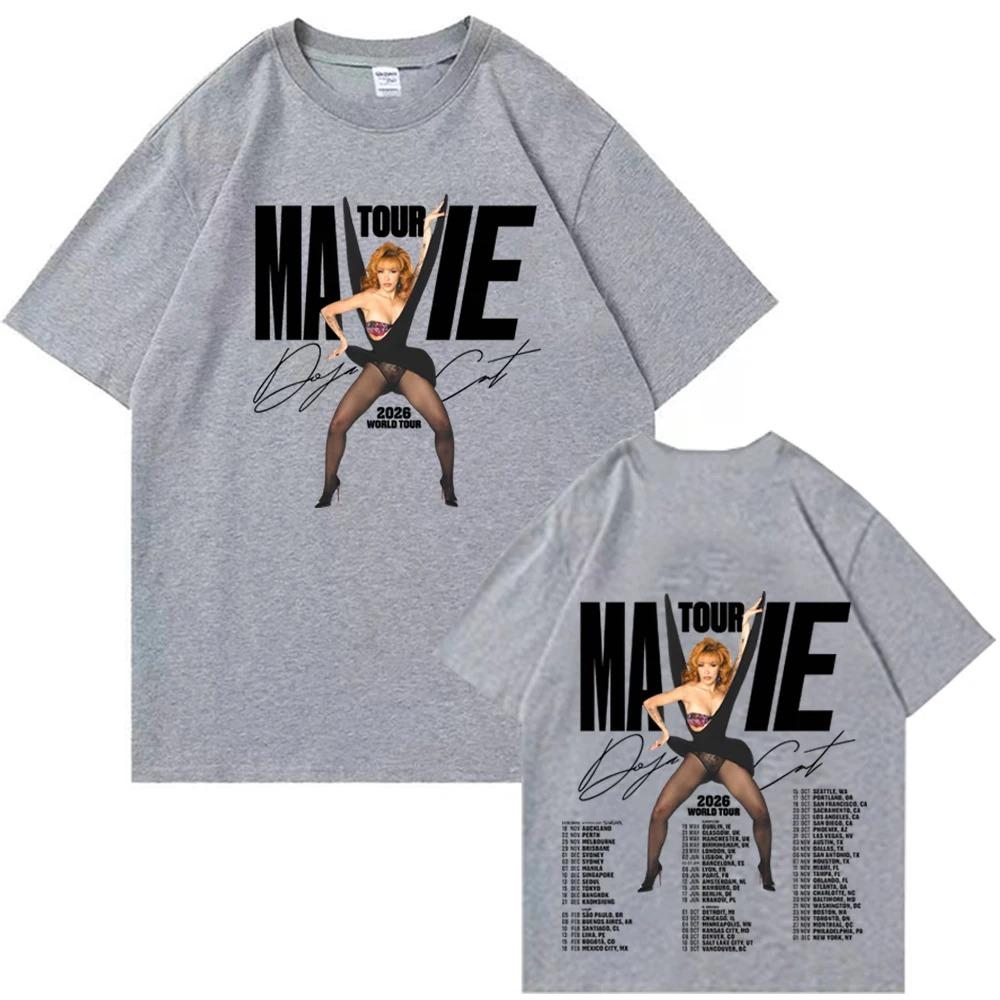 Doja Cat Ma Vie World Tour Graphic Print T-shirt Man Woman Harajuku O-neck Casual Cotton Shirt Oversized Gift