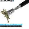 MAGNETPICK Magnetlyftare Magnetgripare Teleskopisk Magnet Verktyg med LED-ljus