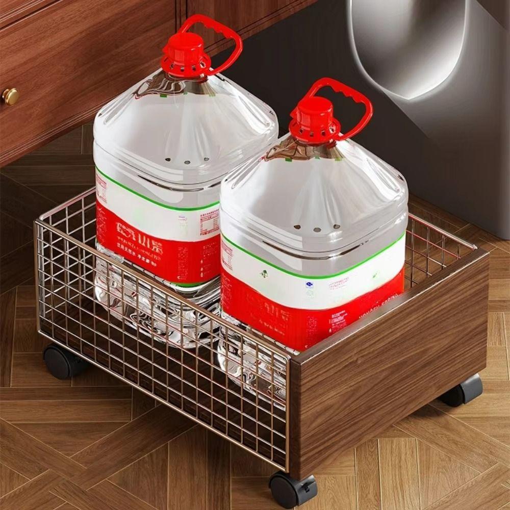 Large Capacity Rolling Storage Basket with Wheels Movable Laundry Hamper Laundry Basket  Bedroom