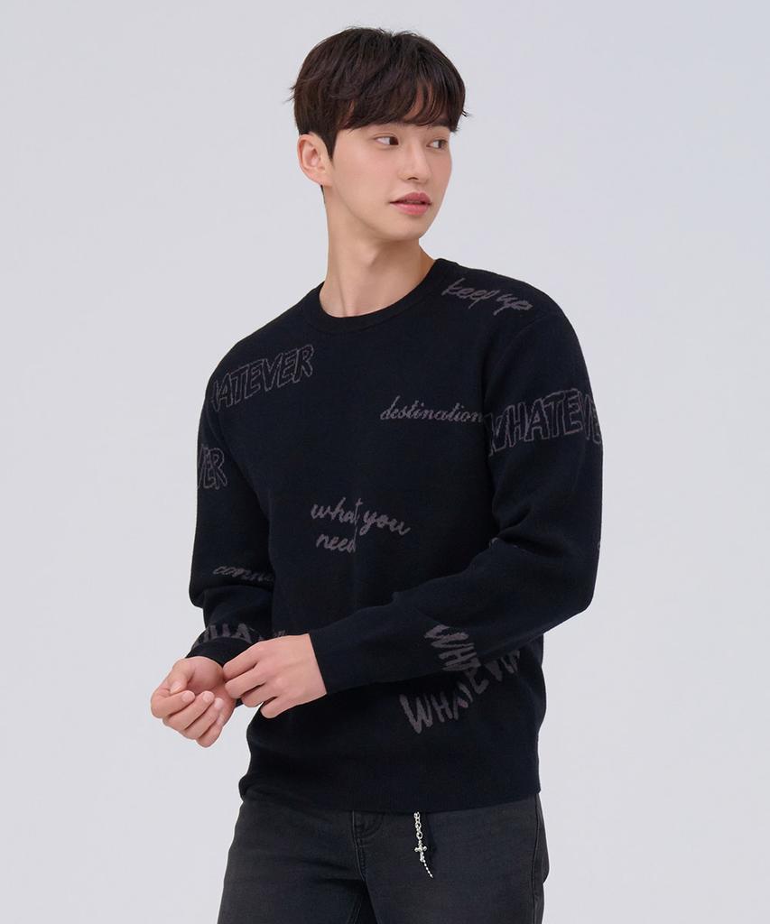 CHASECULT Men'S Lettering Sweater - Black