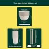 Qianyu Disposable Rice Husk Bowl & Chopsticks Set