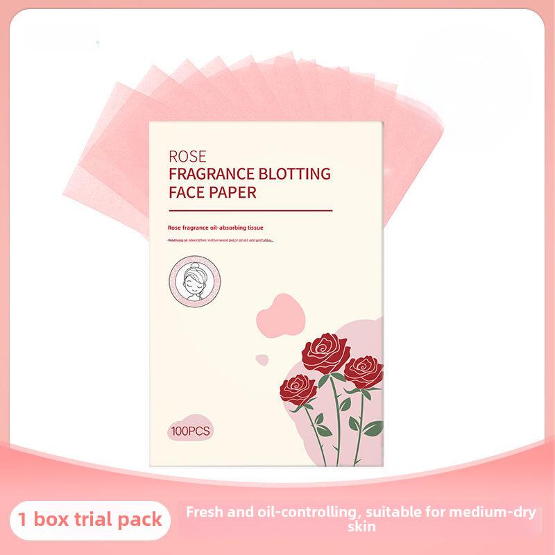 100 Fragrance Oil-Absorbing Sheets for Summer Oil Control - Unisex & Student-Friendly