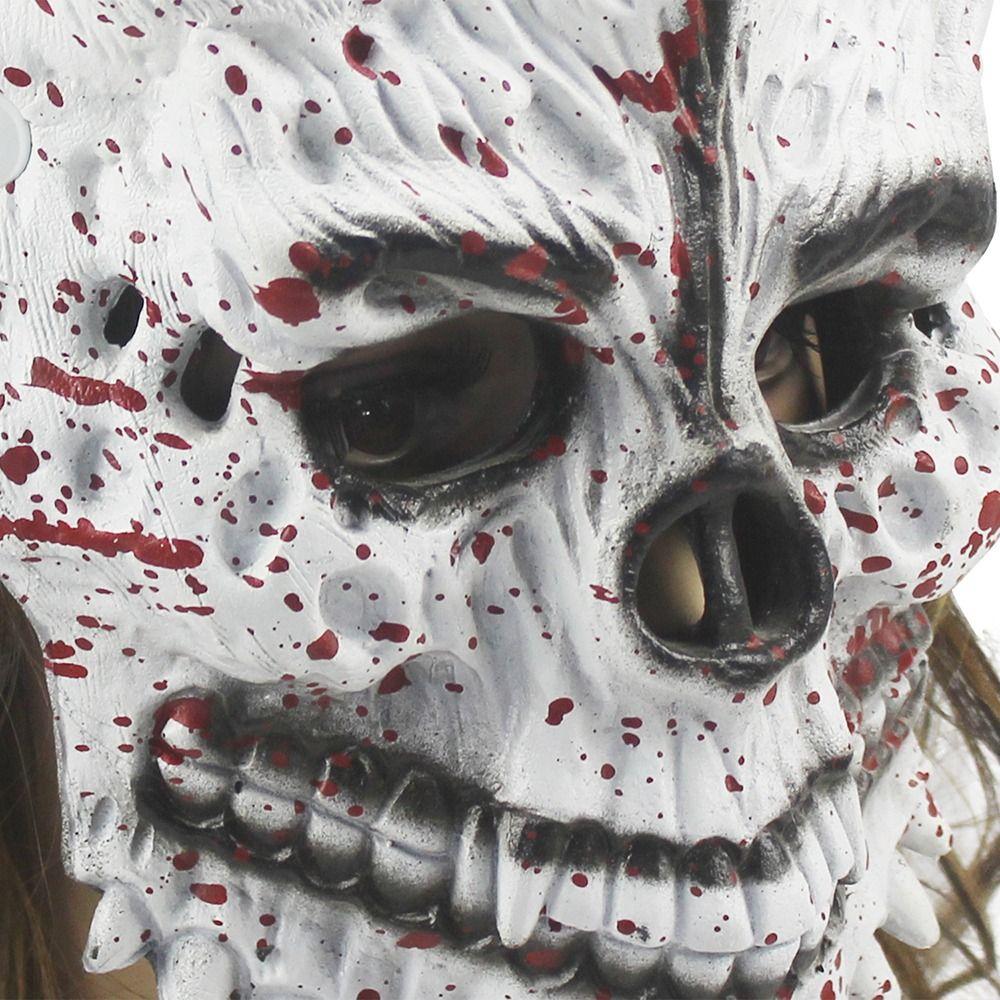 Realistic Full Head Skull Mask Full Head Stage Performance Props Halloween Mask  Masquerade