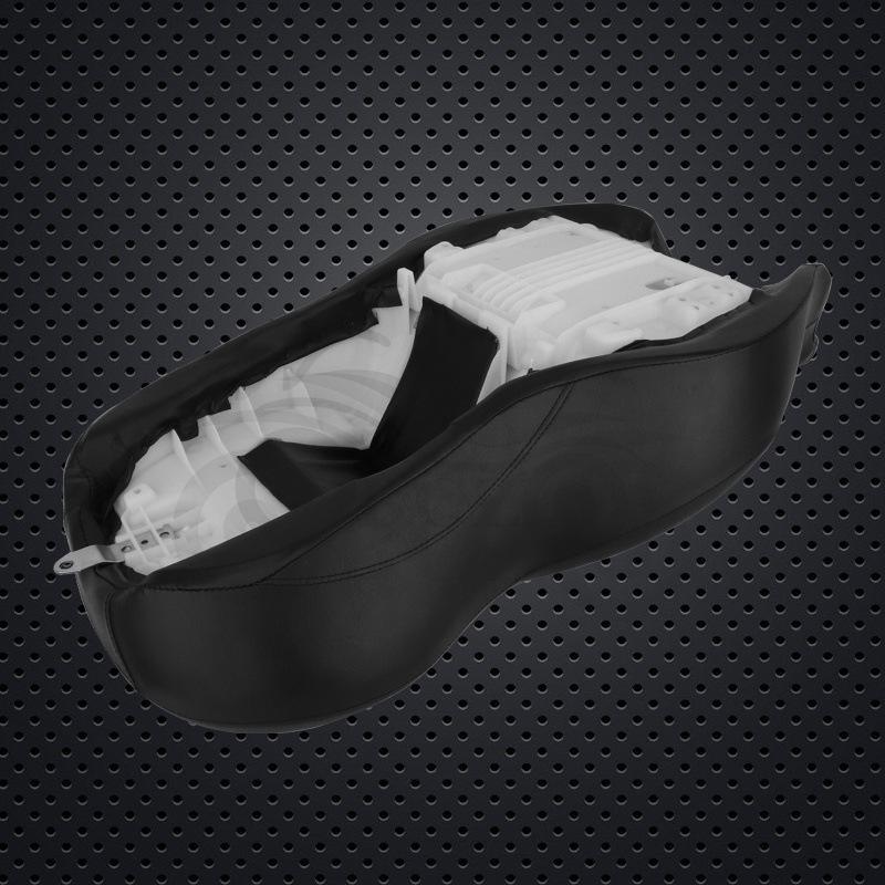 Integrated Luxury Leather Motorcycle Seat Cushion for Harley Glide (1996-2020)