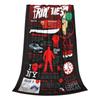 Friday 13th Jason Voorhees Gift Blanket For Men Women Cozy Soft Horror Movie 2024 Blankets for Bed 50x60 Inches Multiple Sizes