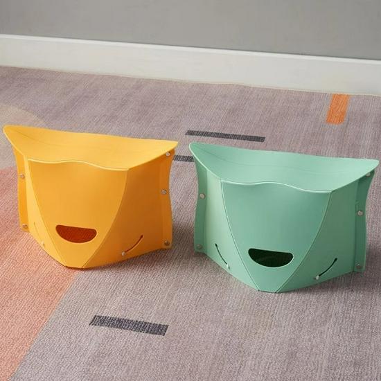Portable Folding Plastic Travel Stool for Camping & Outdoor Use