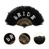 Elegant Lace Feather Fan Cooling Lace Fan For Bridal Wedding Photography Accessories And Cooling Decoration