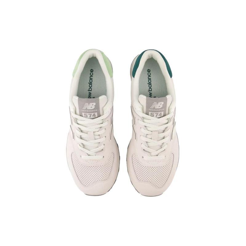 New Balance 574 'Light Grey Green Mismatched Heel Tab' Sneakers U574WC2
