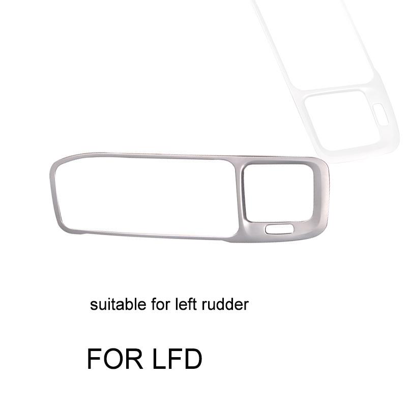 Console navigation frame decoration cover trim Stainless steel strip interior molding sequ 3D sticker for Volvo S60 V60