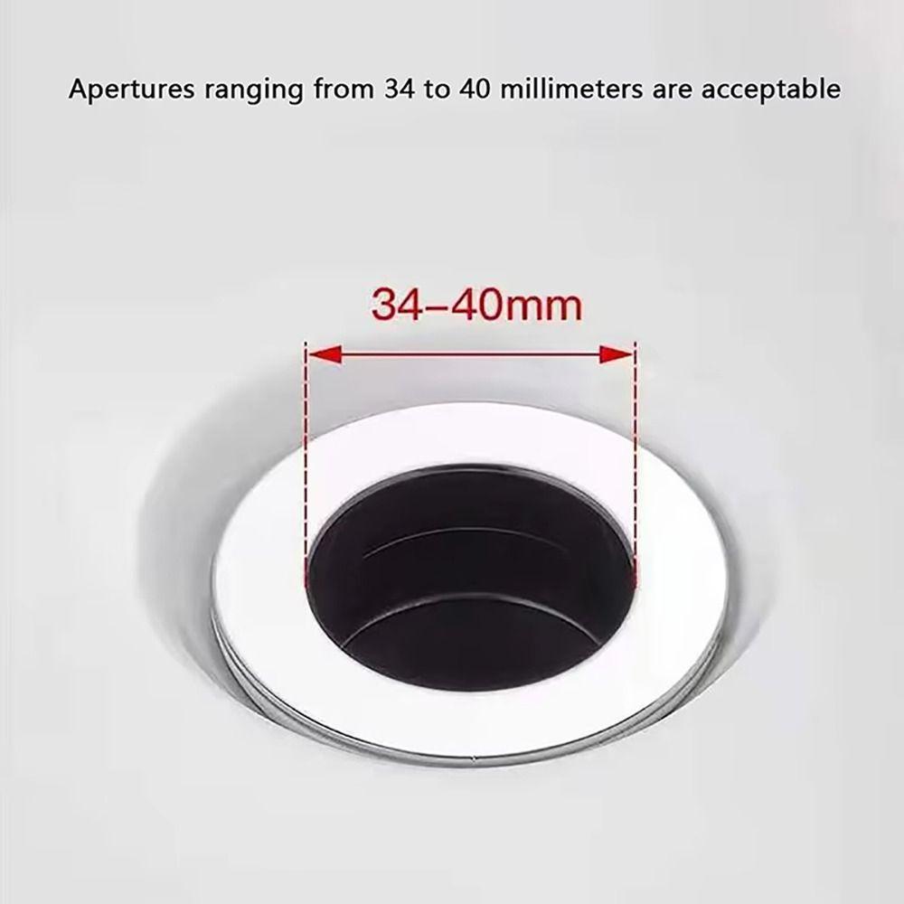 2Pcs Shower Sink Plug Bounce Up Press Type Wash Basin Stopper Universal Drain Filter Hair Catcher Bathroom Kitchen Accessories