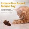 Realistic Mouse Toy for Indoor Cat Scratch Squeaky Sound Cat Toy Pull&Back Moving Realistic Mouse Shape Toy for Indoor