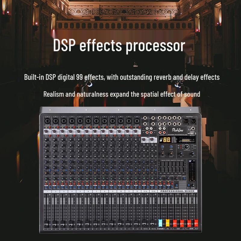Runpu Professional 16-Channel Analog Audio Mixer (CN Version)