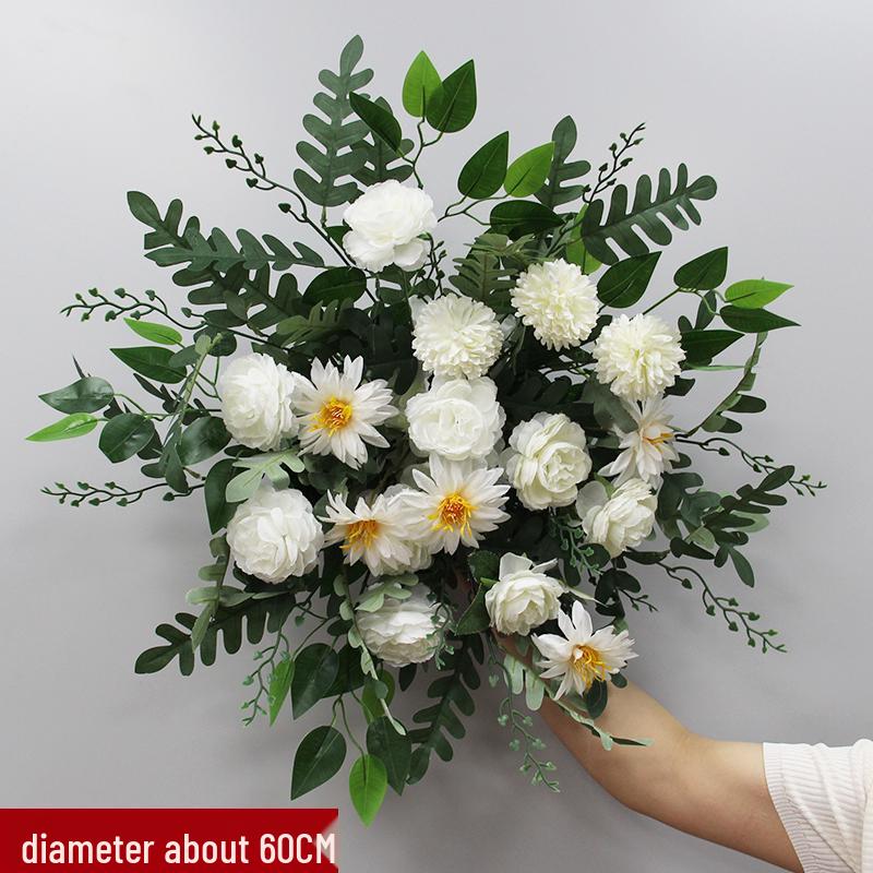 Silk Hanging Flower Garland for Wedding Aisle, T-Stage, or Ceiling Decor