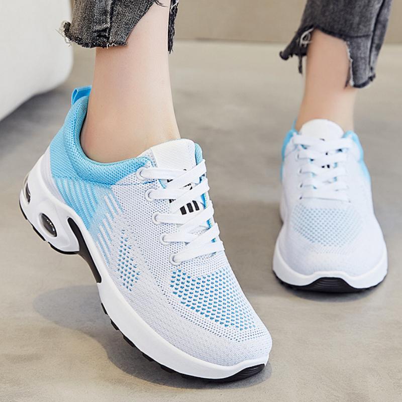 Modische Trend-Sportschuhe 2024 Neu Mesh Atmungsaktiv Color Blocking Lässig Bequem Rutschfest Vulkanisierte Schuhe Plateausneakers