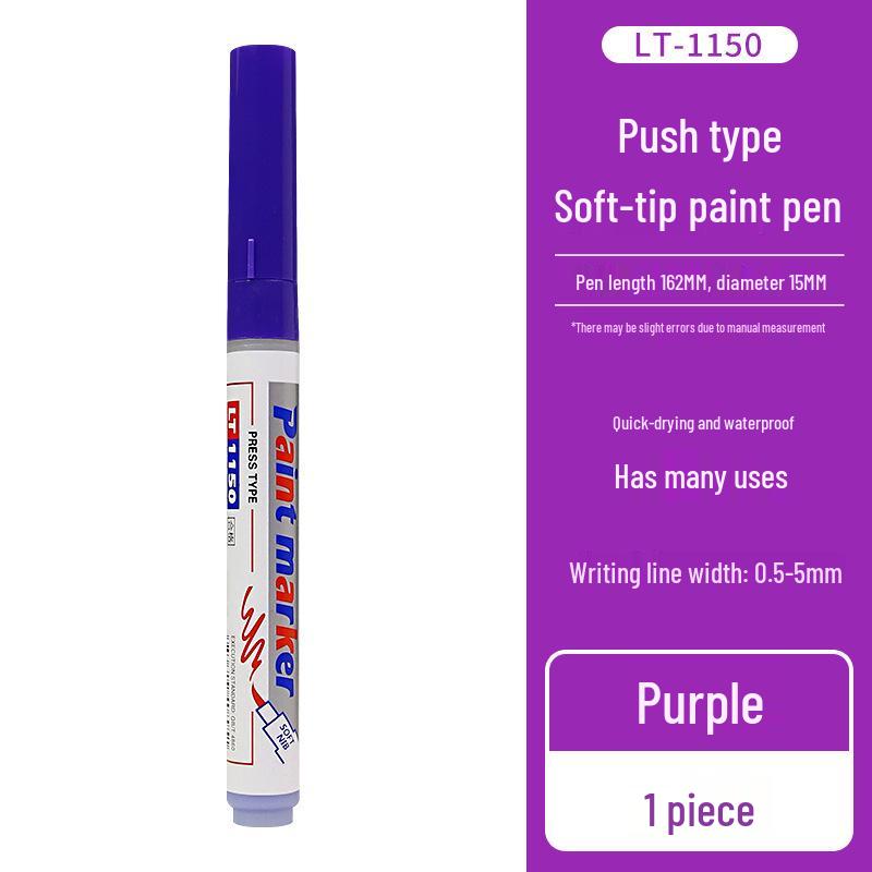 Letu Eco-Friendly Soft-tip Paint Pen Set - DIY Hand-painted, Graffiti, Colored, Waterproof, and Fade-resistant.