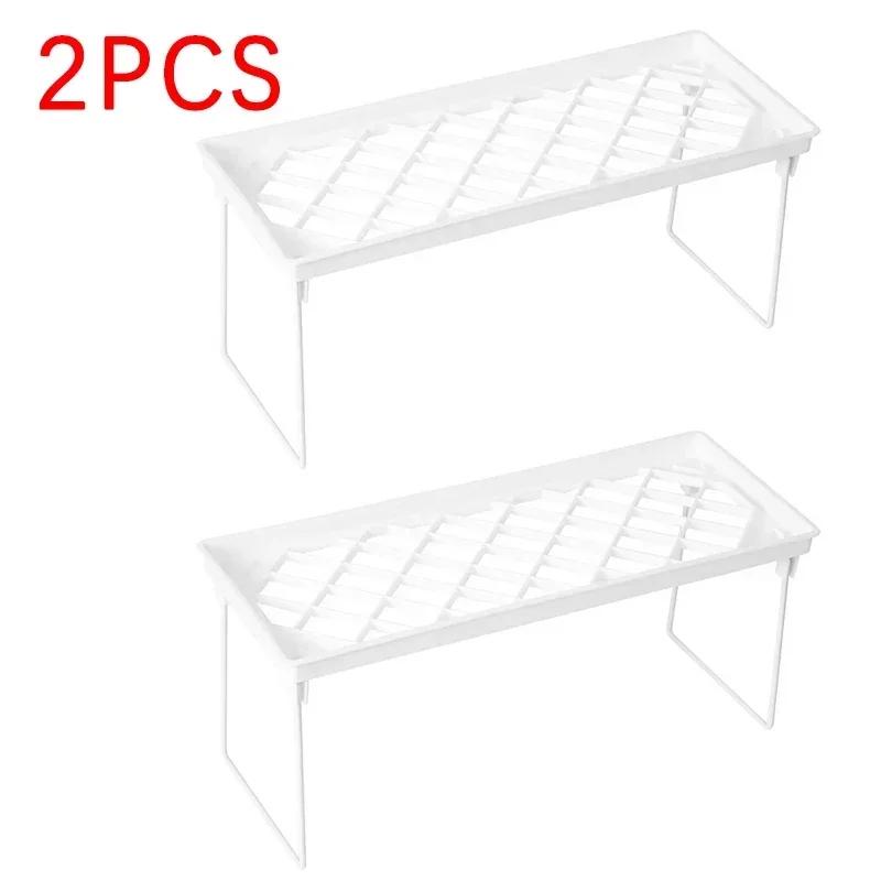 1/2pcs Folding Shelf Storage Rack Kitchen Bathroom Folding Cabinet Storage Rack Kitchen Novelty Accessories Item Organizer