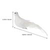 Artificial Christmas Dove Birds White Foam Doves for Home Decor 6Pcs