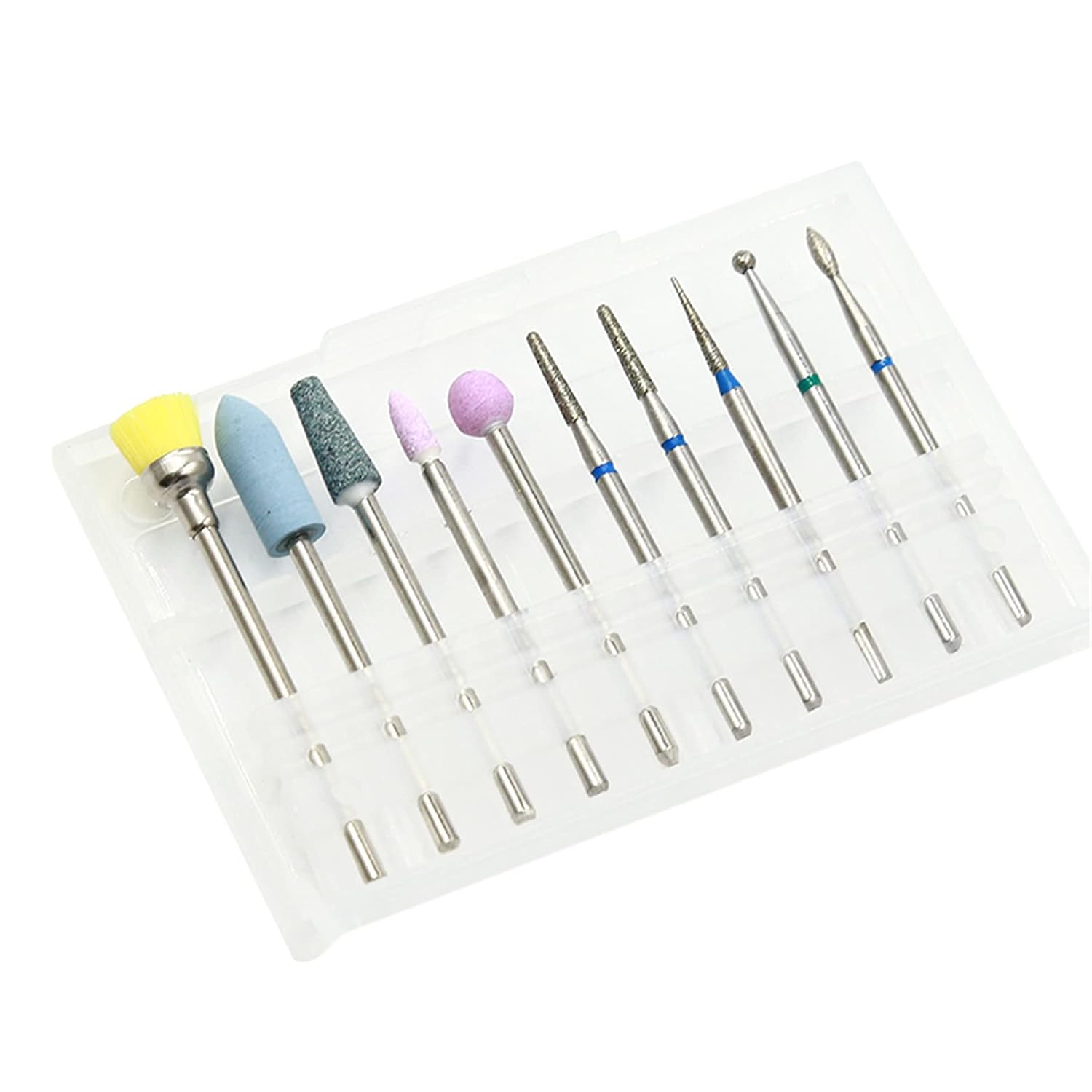 

YIKOOLIN Nail Drill Bits Professional Tungsten Drill Bits Set for Acrylic Gel Nails Polishing Remove Manicure Pedicure,Type C жёлтый