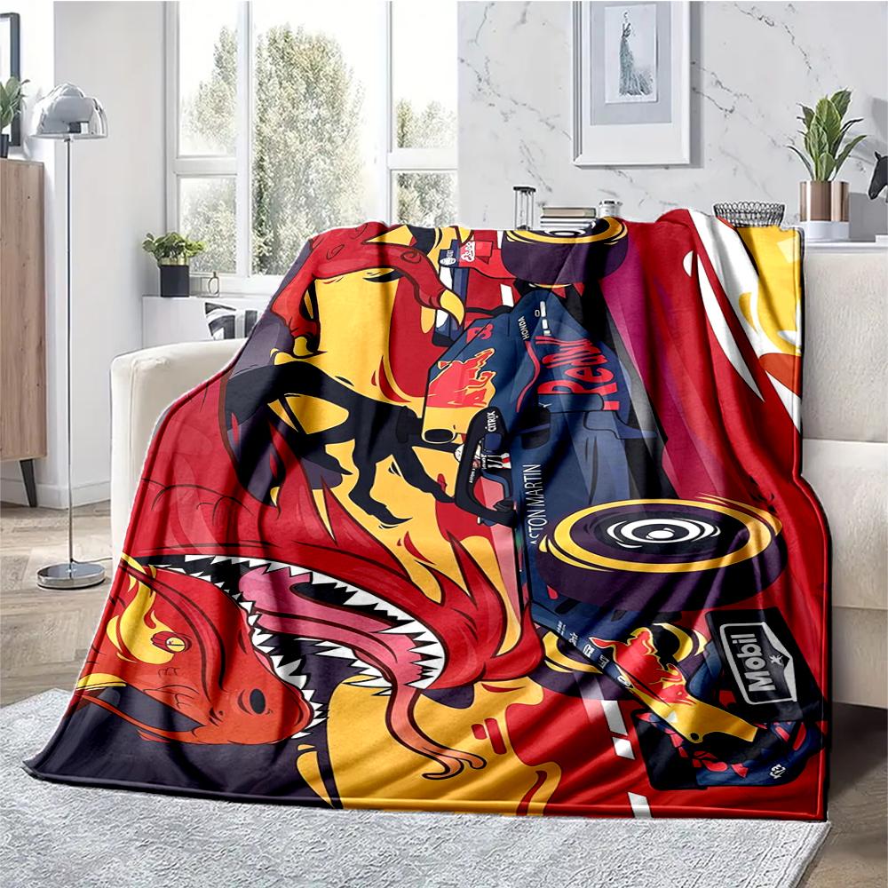 Truck Theme Printed Blanket - Perfect for Couch, Bed, Travel & Outdoor Use | Machine Washable, Cozy & Durable.