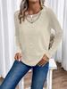 2024 Autumn/Winter New Women's Solid Color Long Sleeve Top