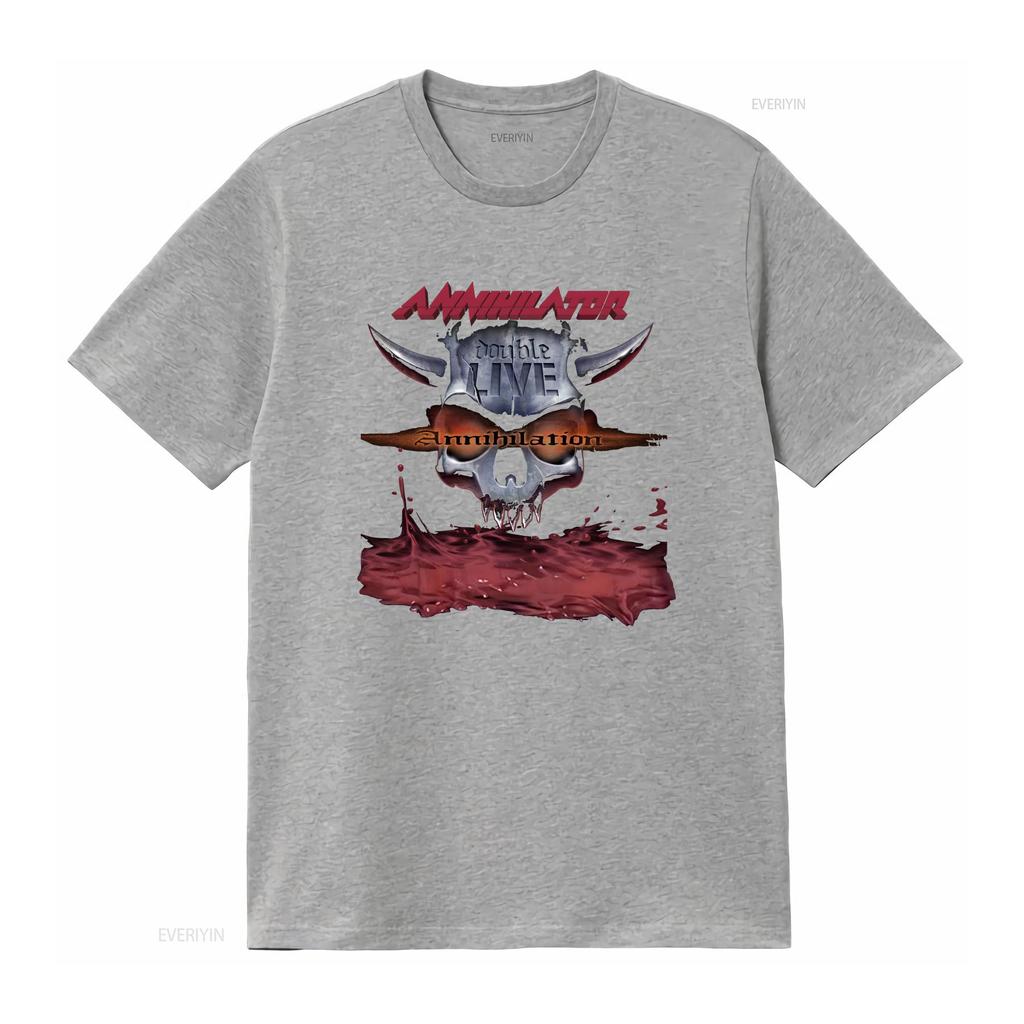 New Annihilator Band For Fans S 5xl T Shirt Bi0451 Vintage Washed Homme Graphic Stylish Stretched Versatile Casual Soft