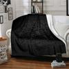 1Pc Dark Floral Blanket Soft And Comfortable Casual Warm Camping Travel Christmas Halloween Xmas Gift M928208