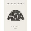 Insbobo Kidsren's Knitwear 2026 Spring New Style Boys' Knitwear Spring & Fall Girls' Fashionable Tops Kidsren's Clothing Trend