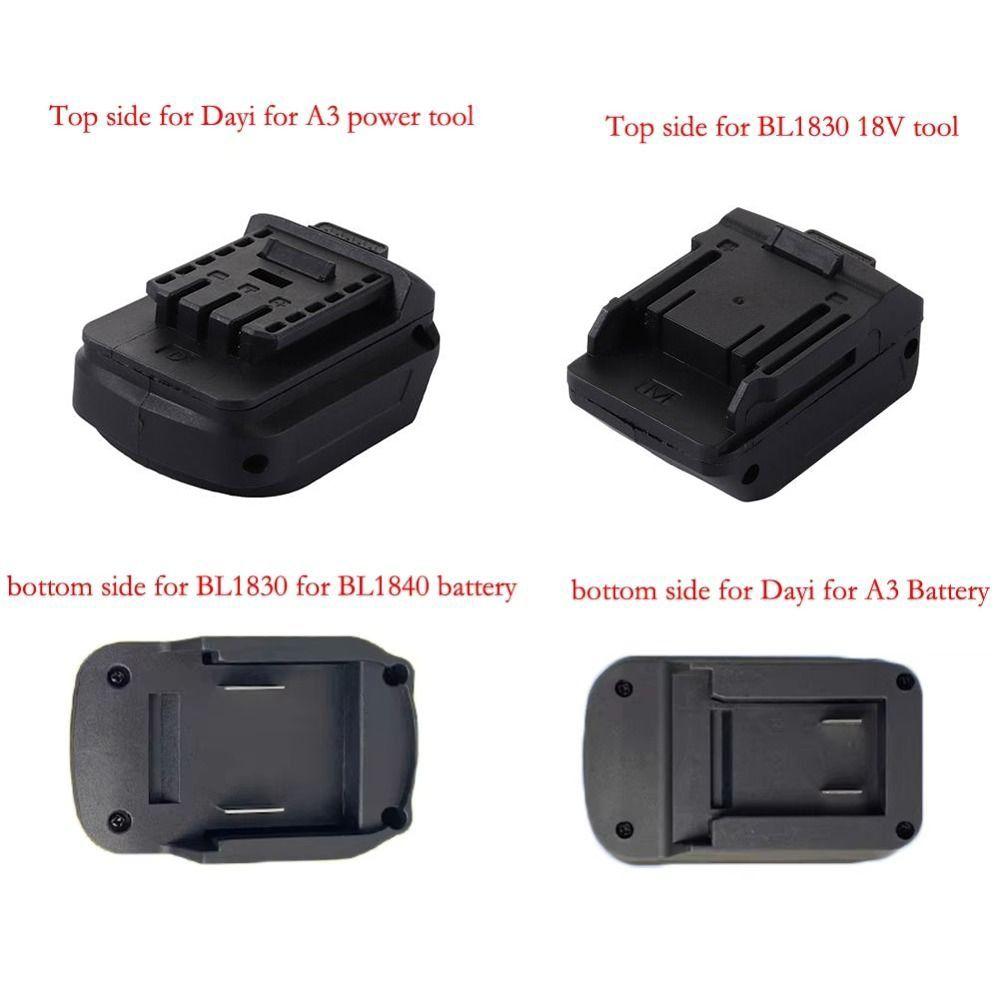 New 2 in 1 Lithium Battery Converter 18V Plastic Converter Base Power Tool Adapter Battery Adapter For Dayi Battery A3