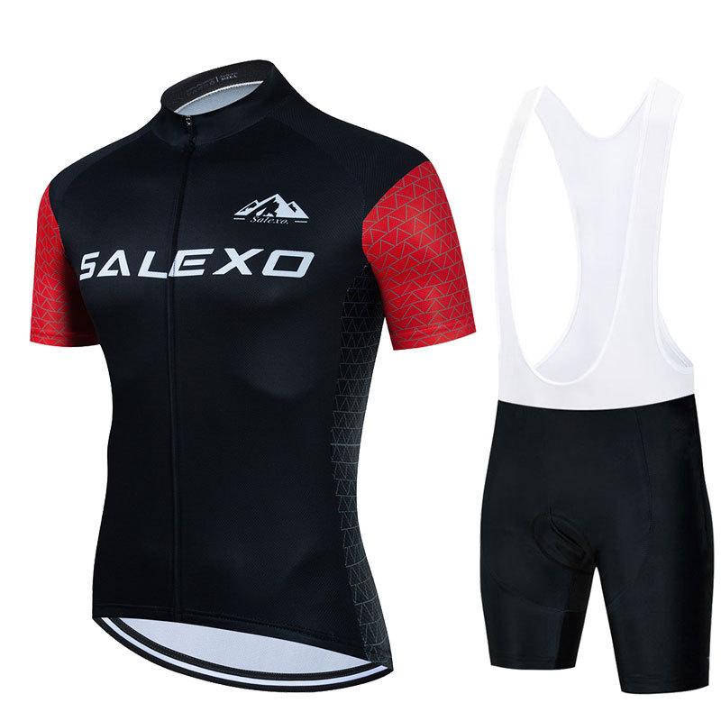 2026 Summer Sweat-absorbing Cycling Suit Men's Suit Bicycle Short-sleeved Breathable Quick-drying Mountain Bike Equipment
