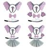 Kids Animal Costume Elephant Ear Headbands Bowtie Tail Nose Glove Tutu 4/5/6