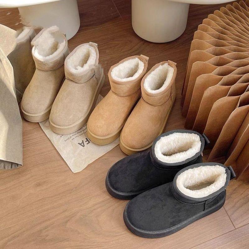 Non-slip and Cold-proof Cotton Boots, Piled and Thickened Cotton Shoes, Snow Boots, New Warm Cotton Shoes In Winter, Women's Shoes