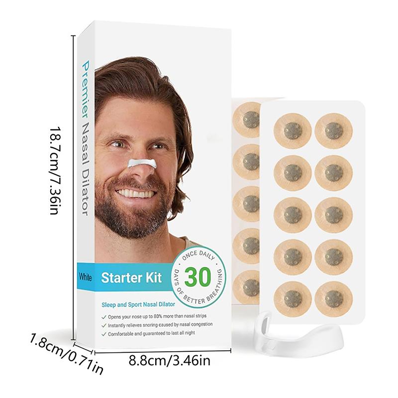 15/30Pairs Nasal Breathing Dilators Starter Kits Magnetic Nose Strips Increase Sports Air Intake Improve Sleeping Reduce Snoring