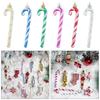 3/6Pcs Small Bauble Star Party Decor Mini Candy Cane Hanging Tree Pendants Christmas Tree Ornament