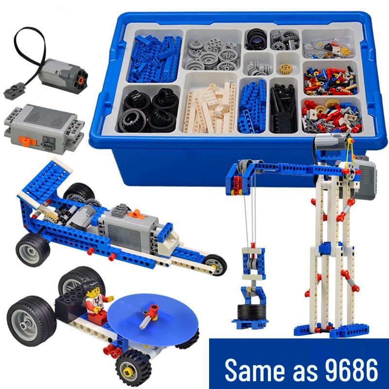 Educational Gear Mechanical Electric Robot: Lego-Compatible Screenless Programming Building Blocks