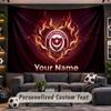 Wall Hanging Tapestry Custom NamePortsmouth FC Pattern Personalized Printed Fabric Wall Decor
